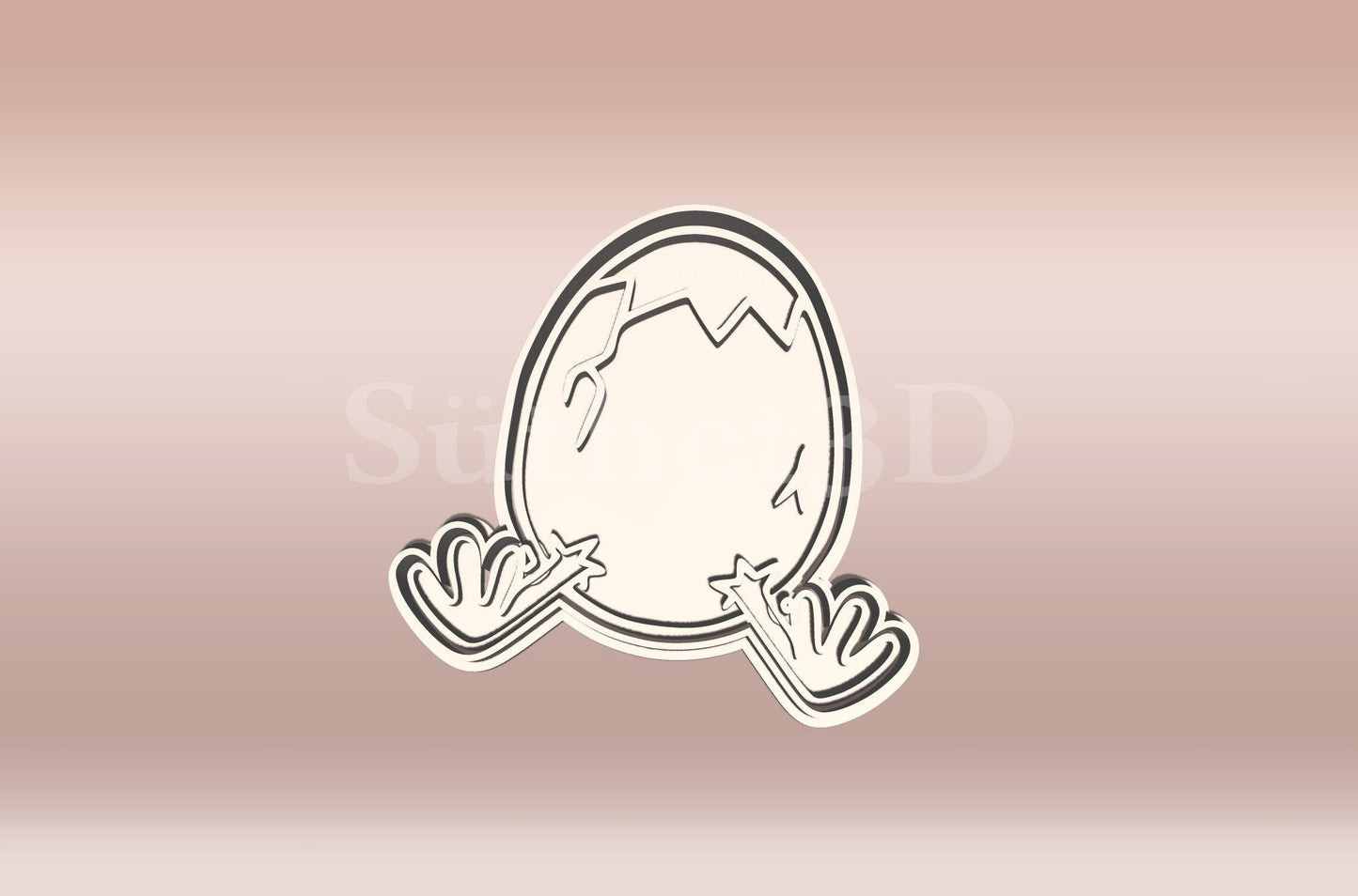 Tojás Lábakkal Sütikiszúró - Húsvéti - Süthet3d