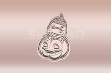 Încărcați o imagine în vizualizatorul galeriei: Tökben Ülő Dínó Halloween Sütikiszúró #2 - Süthet3d