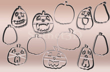 Kép betöltése a galériamegjelenítőbe: Töklámpás Halloween Linzer Sütikiszúró Szett (6 darabos) - Süthet3d