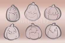 Kép betöltése a galériamegjelenítőbe: Töklámpás Szett 6 darabos - Halloween Sütikiszúró - Süthet3d