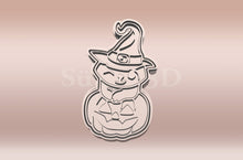 Kép betöltése a galériamegjelenítőbe: Tökön Ülő Cica #1 Sütikiszúró - Halloween - Süthet3d