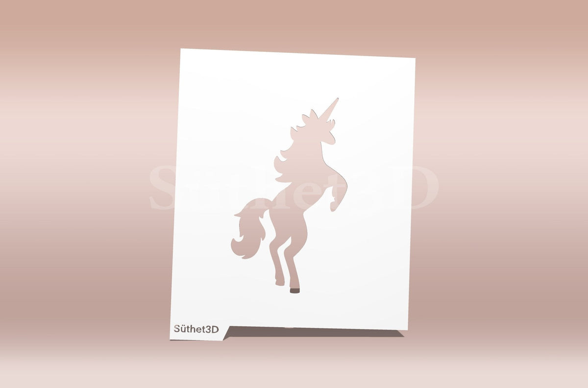 Unikornis Stencil - Süthet3d