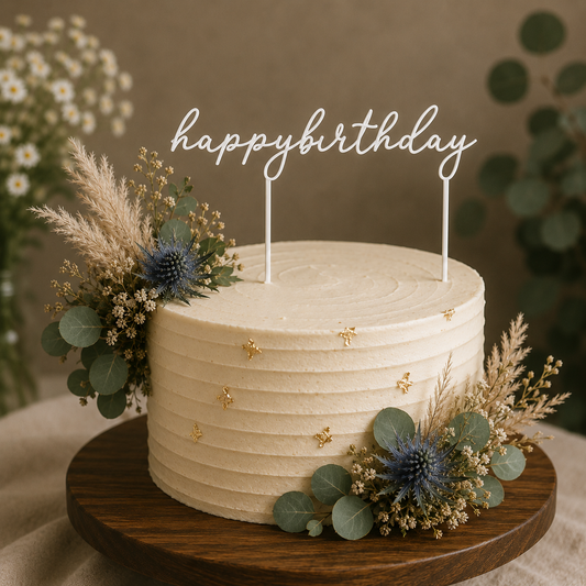 Happy Birthday2 Tortabeszúró / Cupcake Díszítő