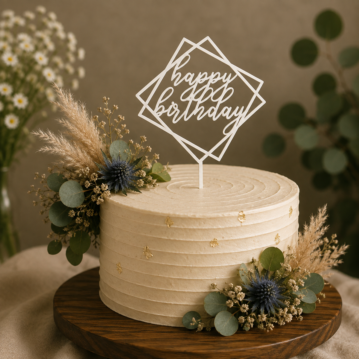Happy Birthday4 Tortabeszúró / Cupcake Díszítő