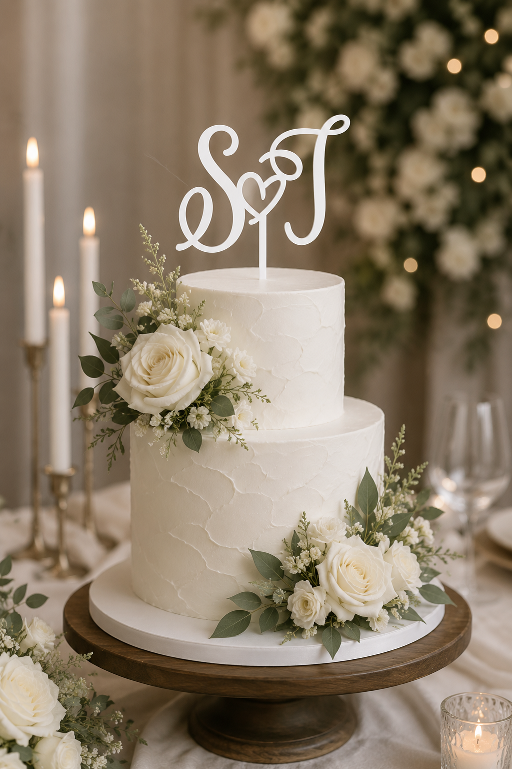 Cutter pentru tort cu litere unic / Topper #3