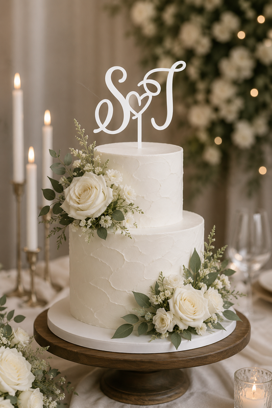 Cutter pentru tort cu litere unic / Topper #3