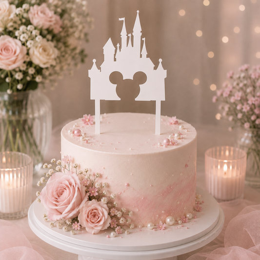 Mickey Hercegnős Kastély Tortabeszúró / Cupcake Díszítő