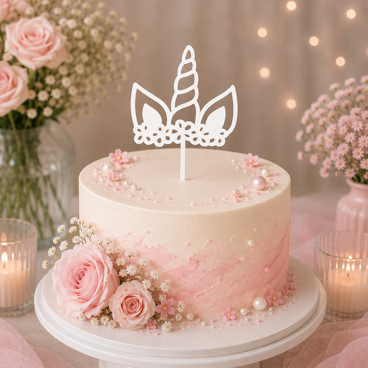 Unikornis Tortabeszúró / Cupcake Díszítő
