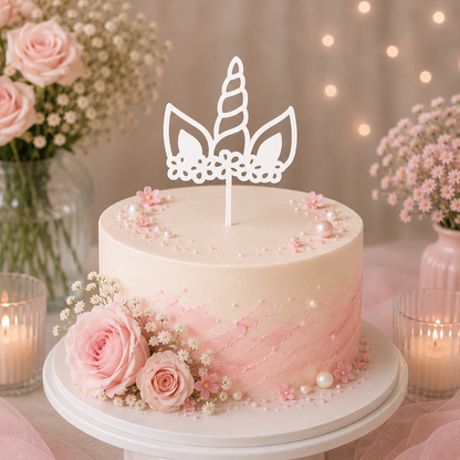 Unikornis Tortabeszúró / Cupcake Díszítő