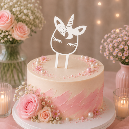 Unikornis Tortabeszúró / Cupcake Díszítő
