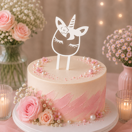 Unikornis Tortabeszúró / Cupcake Díszítő