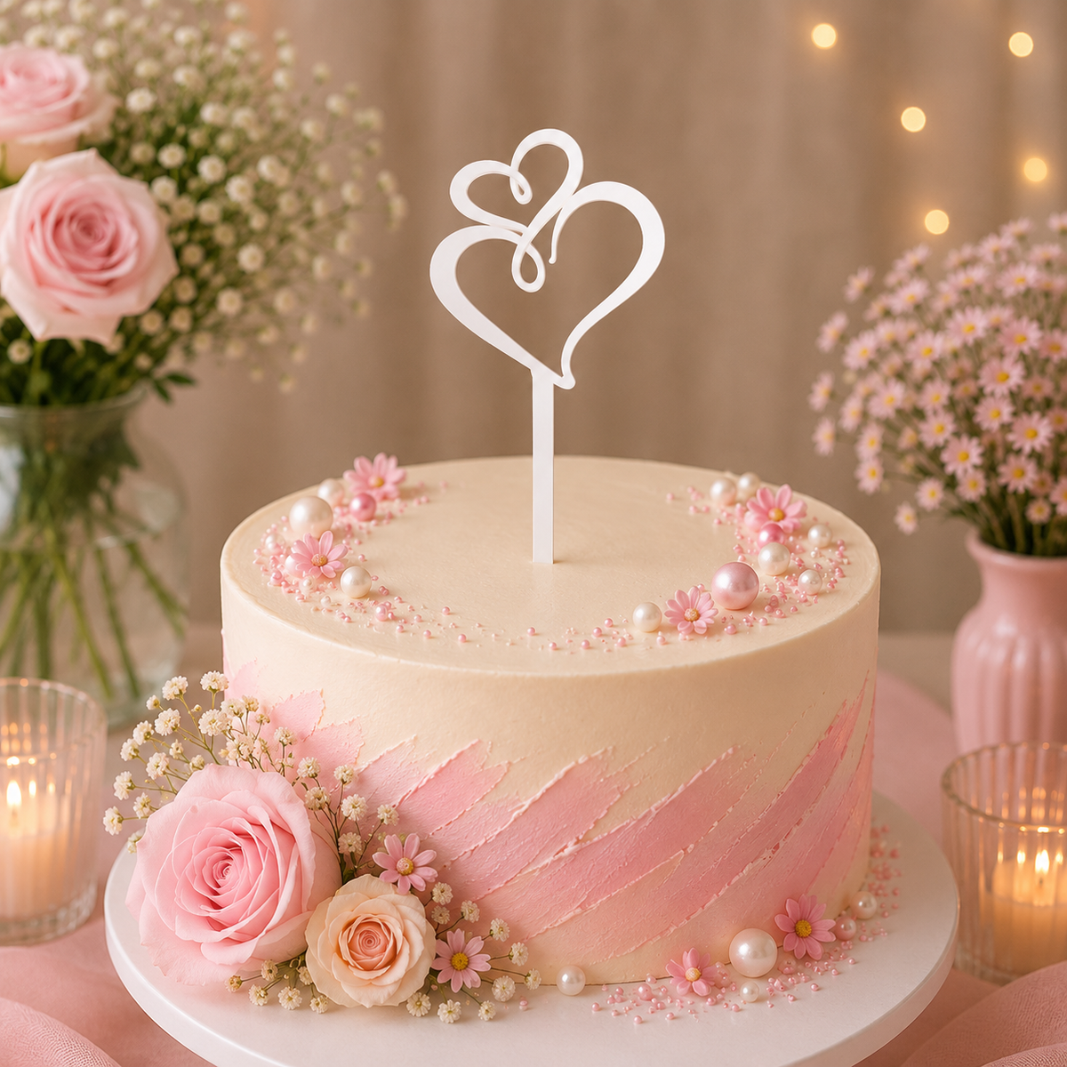Szív #2 Tortabeszúró / Cupcake Díszítő
