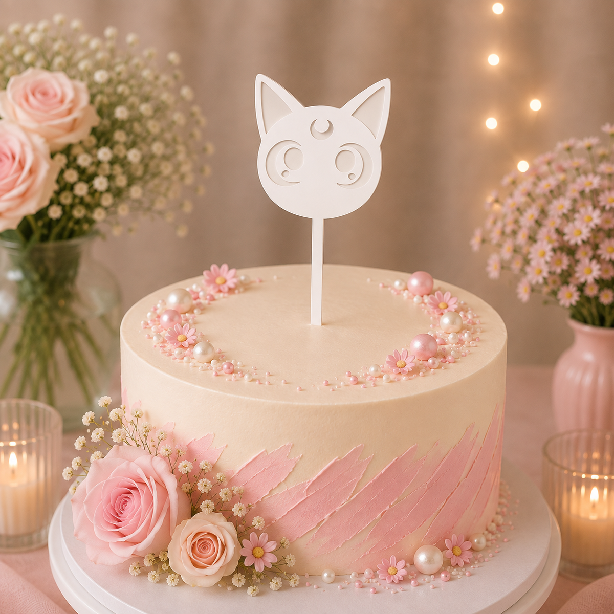 Sailon Moon- Luna Tortabeszúró / Cupcake Díszítő
