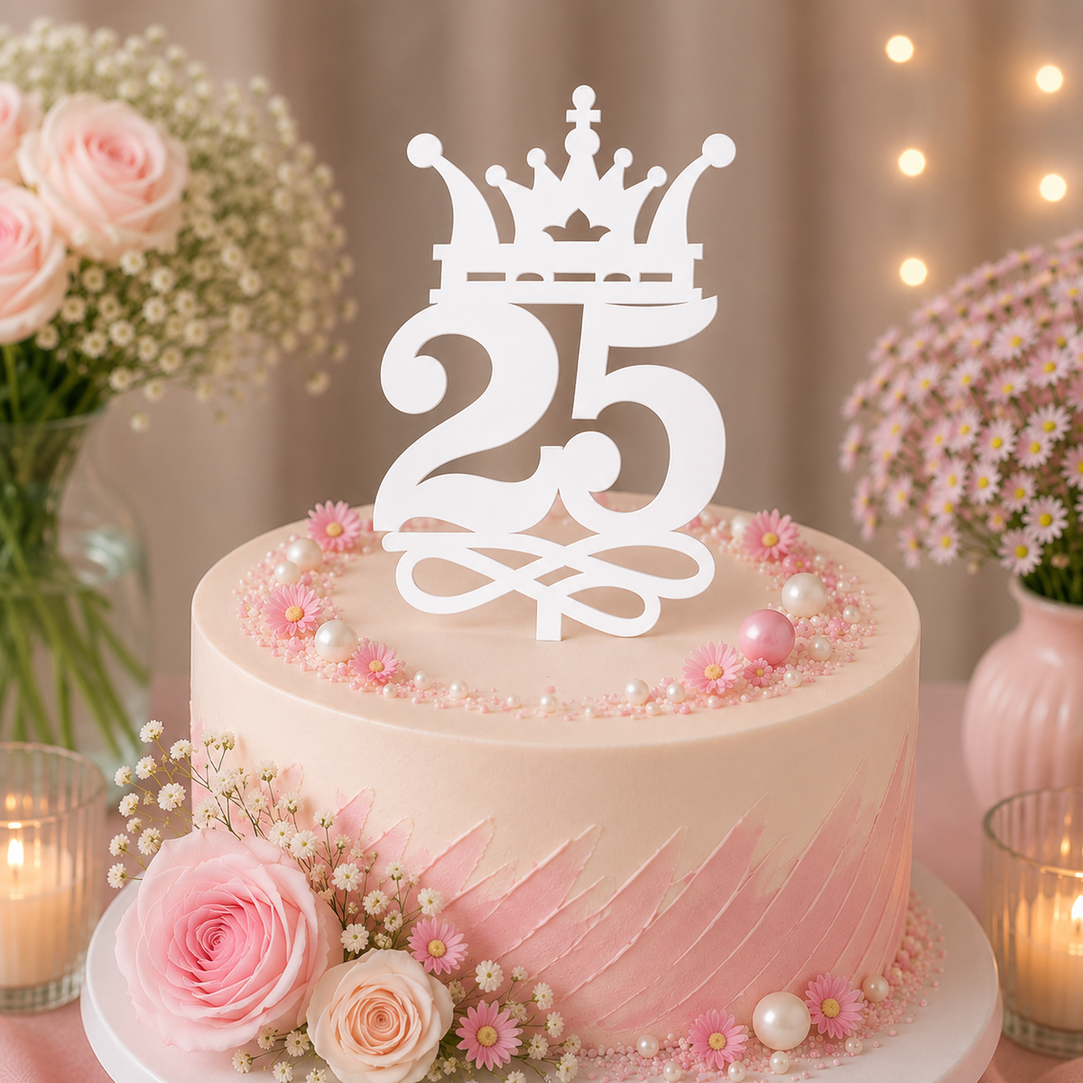 25. Szülinapi Tortabeszúró / Cupcake Díszítő
