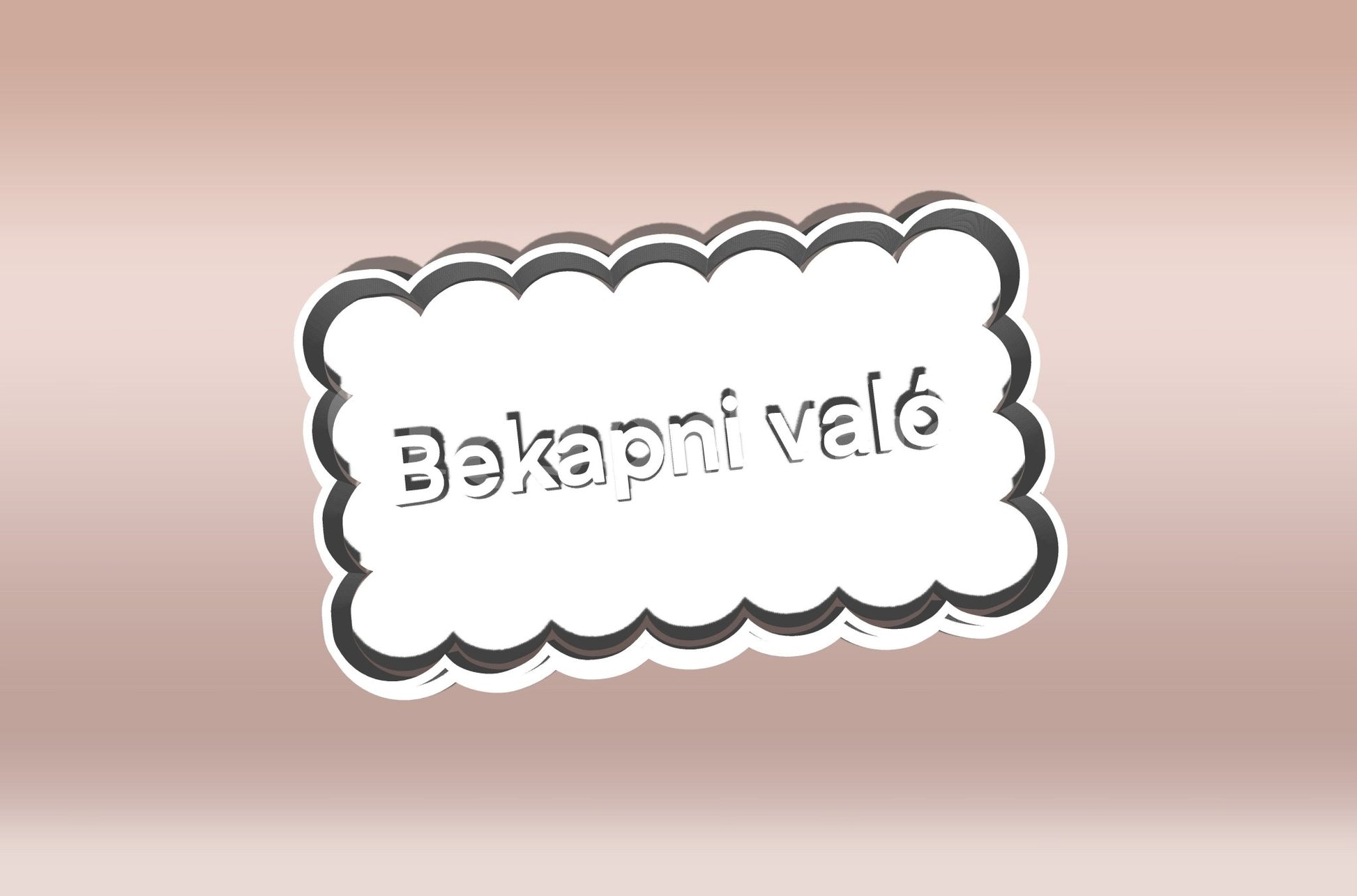 "Bekapni való" Feliratos Sütikiszúró - Trágár szöveg - Süthet3d