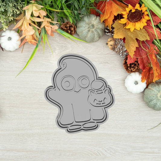 Beöltözött Szellem Sütikiszúró - Halloween - Süthet3d