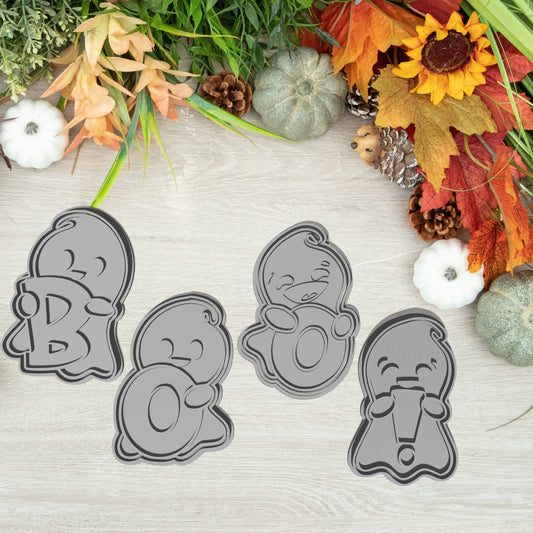 BOO! Sütikiszúró Szett 4db - Halloween - Süthet3d