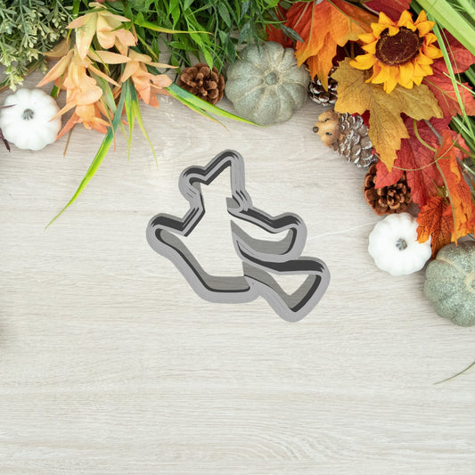 Boszorkány - Halloween Linzer Közép Kiszúró - Süthet3d