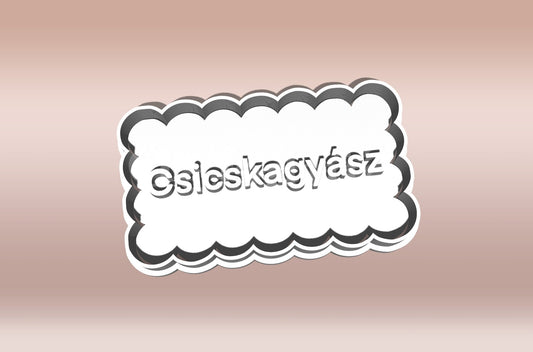 "Csicsk@gyász" Feliratos Sütikiszúró - Trágár szöveg - Süthet3d