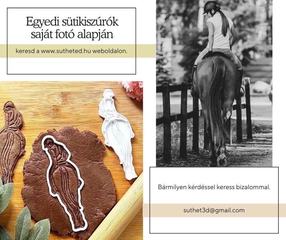 Egyedi Sütikiszúró Saját Fénykép Alapján 1 Emberről+ 1 Kiskedvencről - Süthet3d