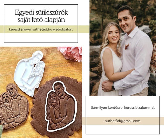 Egyedi Sütikiszúró Saját Fénykép Alapján 2 Emberről - Süthet3d