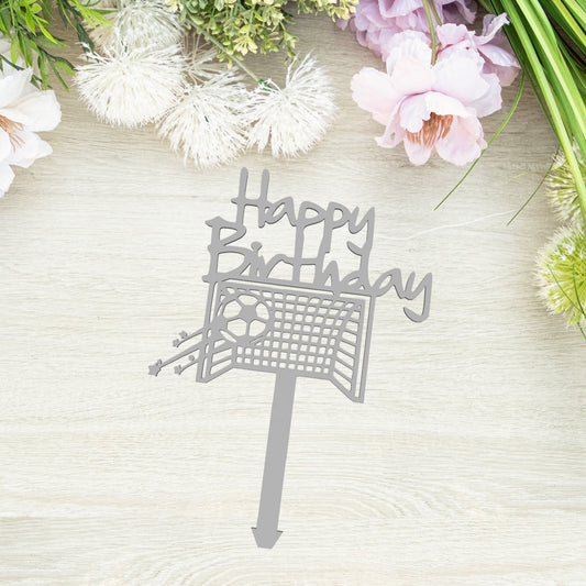 Happy Birthday focis Tortabeszúró / Cupcake Díszítő - Süthet3d