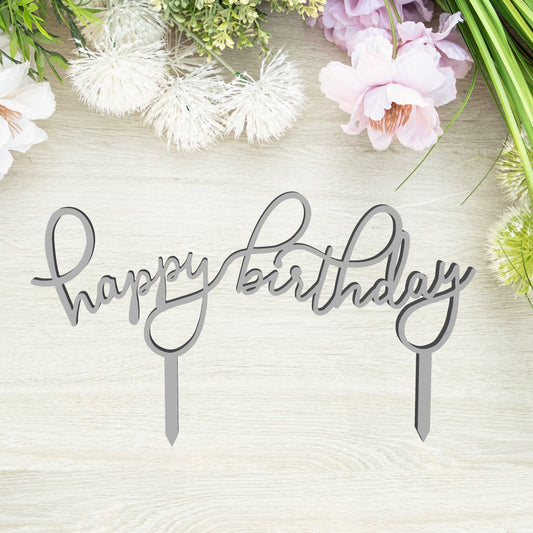 Happy Birthday Tortabeszúró / Cupcake Díszítő - Süthet3d
