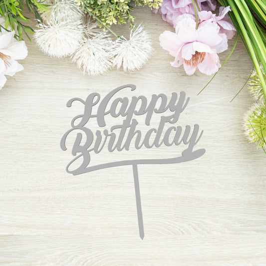 Happy Birthday Tortabeszúró / Cupcake Díszítő - Süthet3d