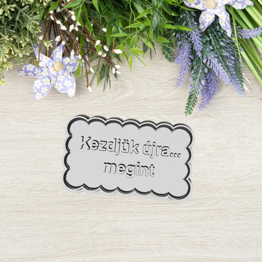 "Kezdjük újra... megint" Feliratos Sütikiszúró - Újévi szöveg