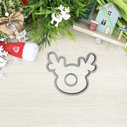 Szarvas Karácsonyi Linzer Kiszúró Szett - Süthet3d