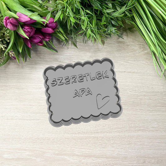 Szeretlek Apa Sütikiszúró - Apák napja - Süthet3d