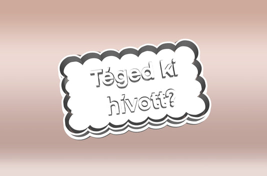 "Téged ki hívott?" Feliratos Sütikiszúró - Trágár szöveg - Süthet3d