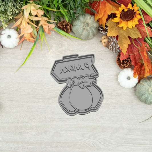 Tök Pumpkin Felirat Sütikiszúró - Halloween - Süthet3d