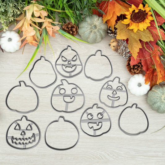Töklámpás Halloween Linzer Sütikiszúró Szett #2 (6 darabos) - Süthet3d