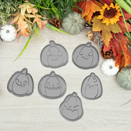 Töklámpás Szett 6 darabos - Halloween Sütikiszúró - Süthet3d