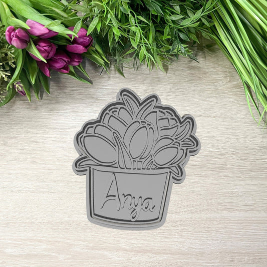 Tulipán Csokor Anya Sütikiszúró - Anyák napja - Süthet3d