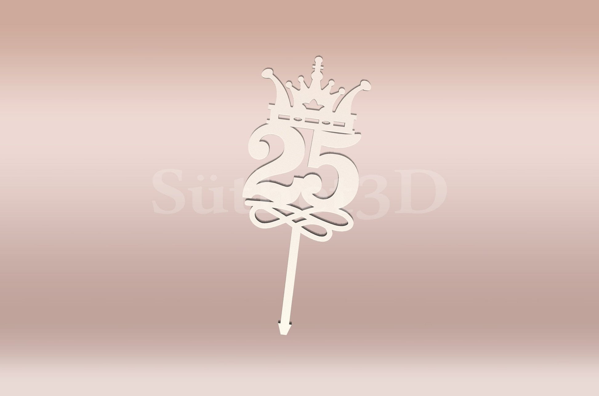 25. Szülinapi Tortabeszúró / Cupcake Díszítő - Süthet3d