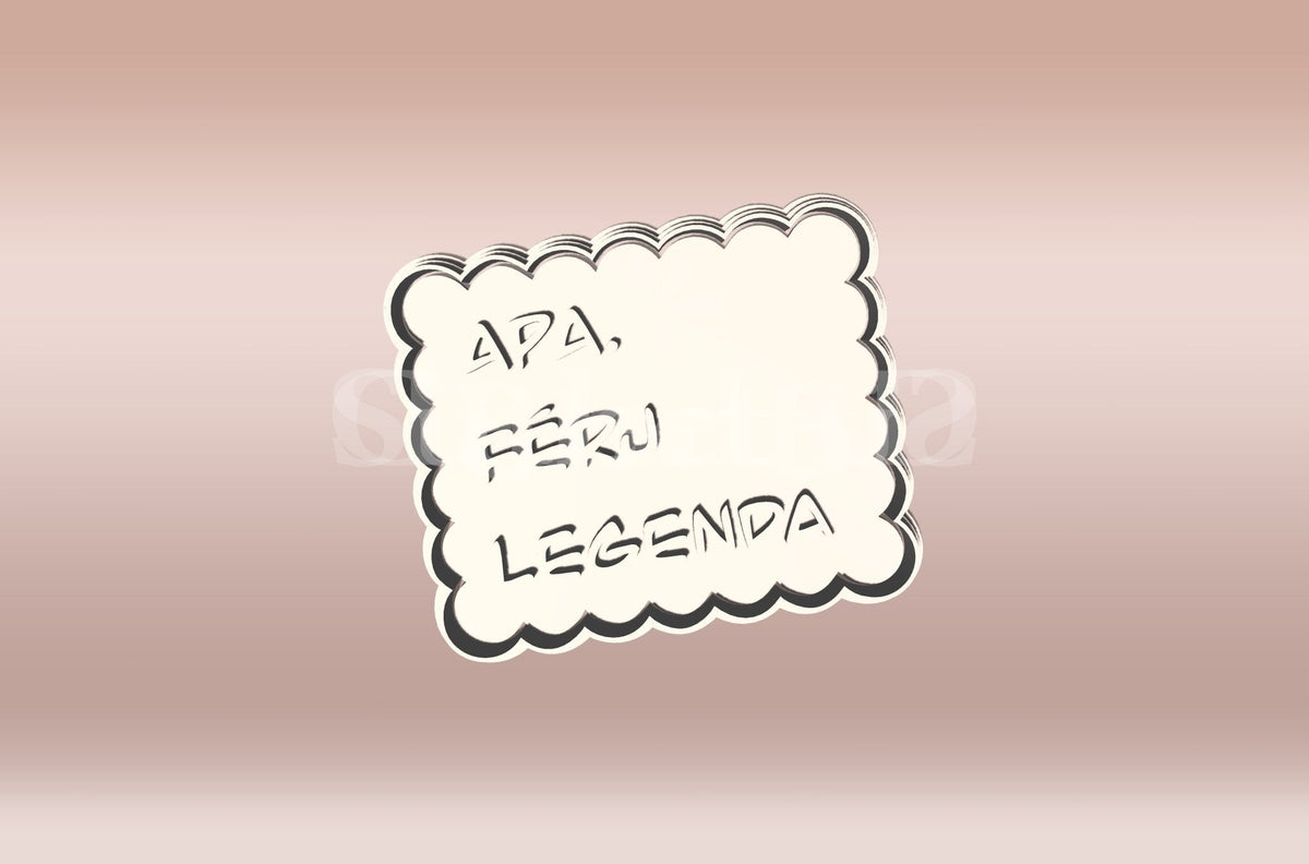 Apa Férj Legenda Sütikiszúró - Apák napja - Süthet3d