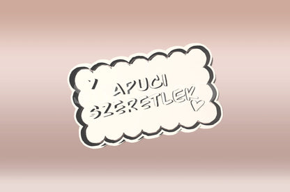 Apuci szeretlek Sütikiszúró - Apák napja - Süthet3d