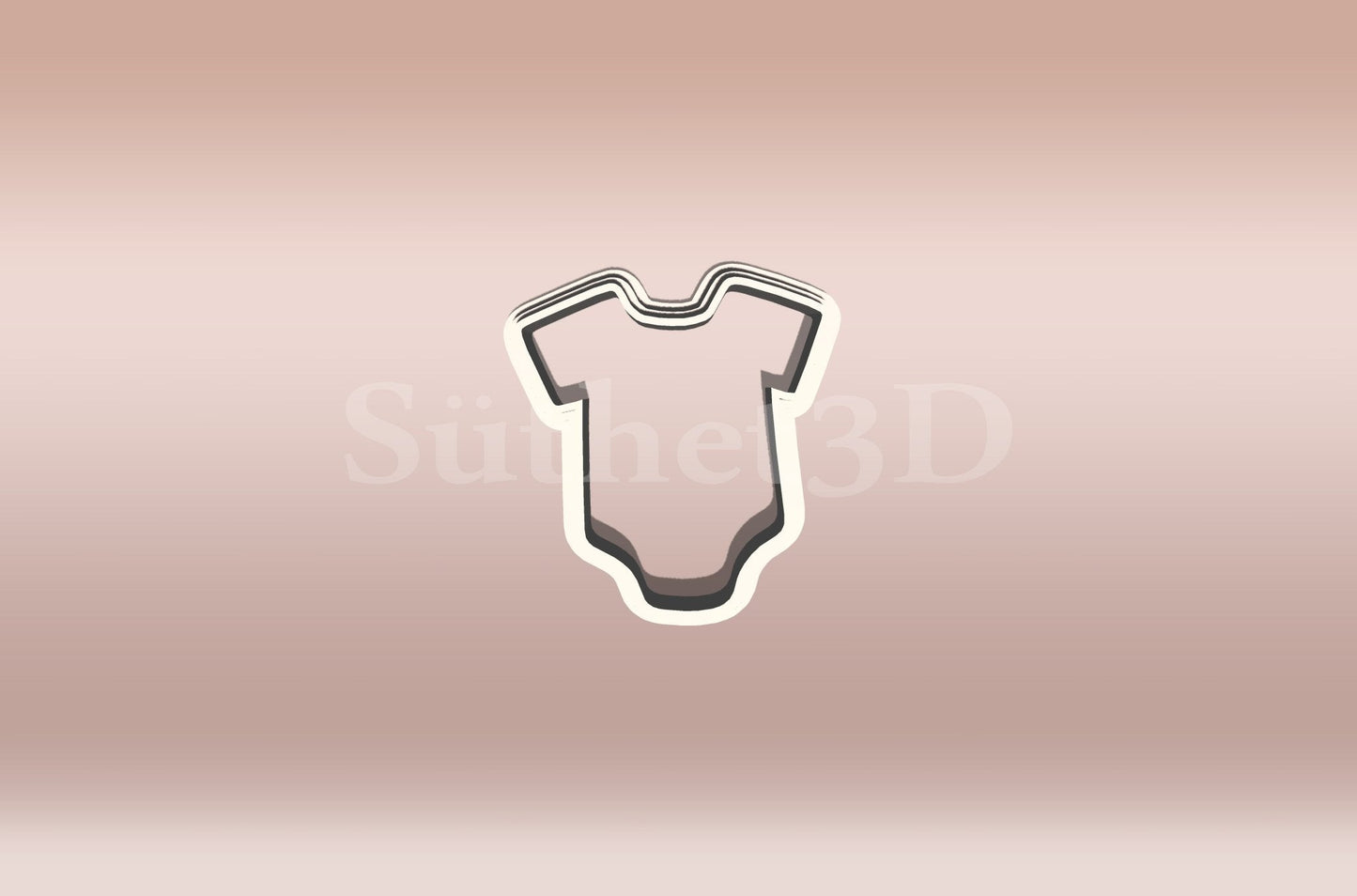 Babaváró / baby body - Linzer Közép Kiszúró - Süthet3d