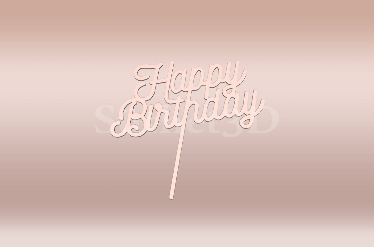 Boldog Szülinapot #5 Tortabeszúró / Cupcake Díszítő - Süthet3d
