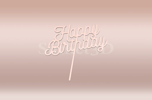 Boldog Szülinapot #5 Tortabeszúró / Cupcake Díszítő - Süthet3d