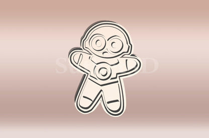 C3PO Mézi - Karácsonyi Sütikiszúró - Süthet3d