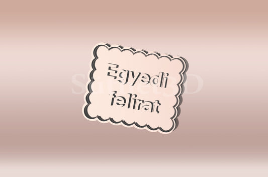 Egyedi Szöveg Sütikiszúró - Süthet3d