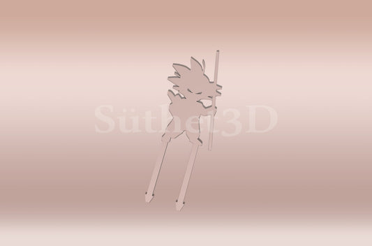 Goku Tortabeszúró / Cupcake Díszítő - Süthet3d