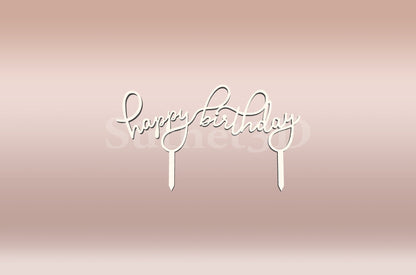 Happy Birthday Tortabeszúró / Cupcake Díszítő - Süthet3d