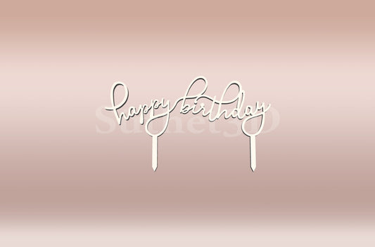 Happy Birthday Tortabeszúró / Cupcake Díszítő - Süthet3d