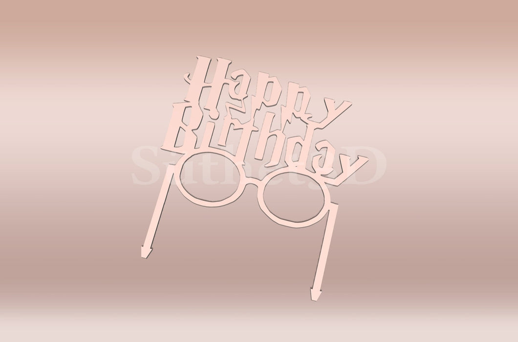 HP Happy Birthday Tortabeszúró / Cupcake Díszítő - Süthet3d