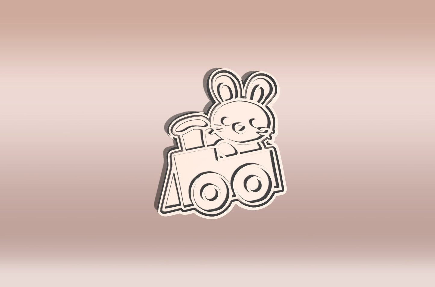 Húsvéti Vonat Sütikiszúró #1 - Húsvéti - Süthet3d
