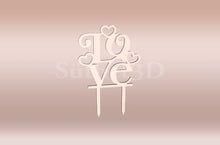 Kép betöltése a galériamegjelenítőbe: Love felirat #2 Tortabeszúró / Cupcake Díszítő - Süthet3d
